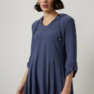 Joseph Ribkoff Eyelet Detail Hooded Top Style 214262