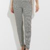 Tapered Leg Plaid Pants Style 224074