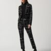 Joseph Ribkoff Black/Multi Plaid Jacket Style 233218 - Image 5