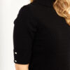 Frank Lyman Black Textured Mock Neck Top Style 233866U - Image 3